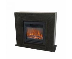Xaralyn - Nero Elektrokamin Lucius led Kamin Wandkamin Naturstein schwarz poliert