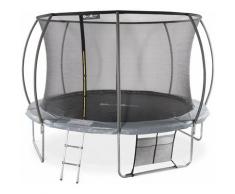 Alice's Garden - Trampolin Rund ø 370cm Farbe Grau -saturn Inner xxl- Gartentrampolin mit