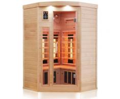 Dewello - ® Infrarotkabine Infrarotsauna Lakefield, inkl. Vollspektrumstrahler für 2-3 Personen