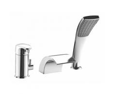 Moderne 3 Loch Armatur Badewanne Wannenrand Wannenrandarmatur Chrom Sanlingo