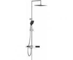 Regendusche-Set blueperl Chrom Schütte Schwarz