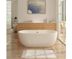 Freistehende Badewanne FRISANGE Design - aus Acryl in Weiß 170x80 cm