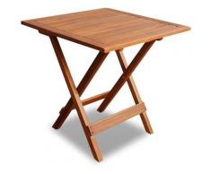 Skecten - Gartentisch Beistelltisch klappbar Akazienholz Indoor Outdoor Balkontisch Klapptisch