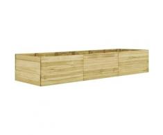 Garten-Hochbeet 450 x 100 x 54 cm Kiefernholz Imprägniert
