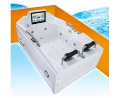 Whirlpool Vollausstattung Pool Wanne Eckwanne mit TV A2118R 120x188cm