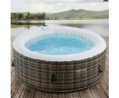 Arebos - In-Outdoor Whirlpool Spa Pool Wellness Heizung Massage Aufblasbar Rund