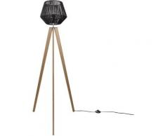 Paco Home - led Stehlampe Modern Wohnzimmer Schlafzimmer Rattan Optik Boho Korb Stehleuchte E27