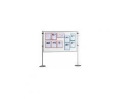 QUIPO Magnettafel - weiß, mit Metallstativ - BxT 1500 x 1000 mm Besprechungswand