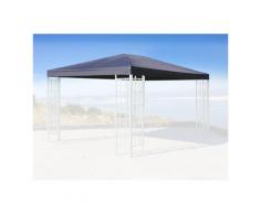 Ersatzdach für Rank Pavillon 3x4m Anthrazit RAL 7012 Ersatzbezug Pavillondach