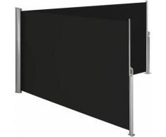 Alu Doppel Seitenmarkise 180 x 600 cm schwarz