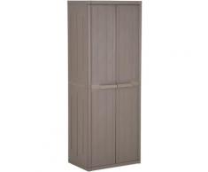 Vidaxl - Gartenschrank Braun 65x45x172 cm pp Holz-Optik Braun