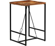 Asupermall - Bartisch Altholz Massiv 70 x 70 x 106 cm