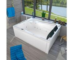 Whirlpool Pool Badewanne Eckwanne Wanne A612H-B Reinigungsfunktion 180x135 -13410- mit