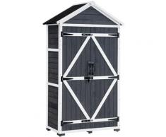 M MCombo Gartenschrank Geräteschuppen Werkzeugschrank 1000, Outdoor-Schrank Gartenbox, mit