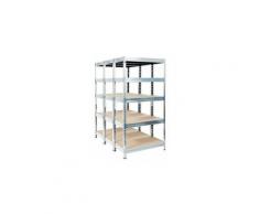 Certeo - Mega Deal | 3x Kellerregal | HxBxT 180 x 90 x 60 cm | Traglast 875 kg | Verzinkt - Verzinkt