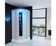 TroniTechnik Duschtempel Duschkabine Dusche Glasdusche Eckdusche Komplettdusche S100XC1EG02 100x100
