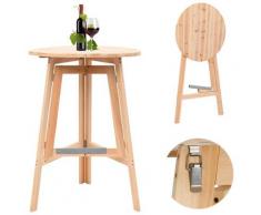Zqyrlar - Klappbarer Bartisch 78 cm Tannenholz