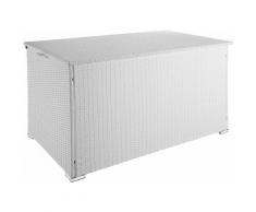 Tectake - Auflagenbox mit Aluminiumgestell Stockholm, 145x82,5x79,5cm - Gartenbox, Kissenbox,