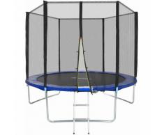 Trampolin Garfunky - Fitness Trampolin, Gartentrampolin, Kindertrampolin - 305 cm - negro/azul