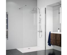 Breuer Panorama Duschwand alleinstehend - Walk-In 100 cm inkl. CER+ Beschichtung