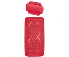 Spirella SET Wannenmatte Wanneneinlage 91x36cm & Badewannenkissen Alaska Rot
