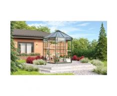 Vitavia Gewächshaus-Pavillon 'Juno 4500' inkl. Stahlfundament smaragd grün 11,5 m² 3 mm ESG, 6 mm