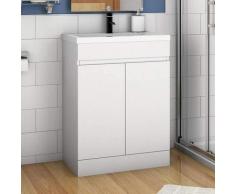 60 cm Standschrank Weiß