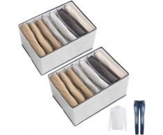 Kleiderschrank Organizer Schublade Kleidung 2 Stück faltbare Aufbewahrungsbox Ordnungssystem