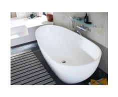 Freistehende Badewanne Luino Grande aus Mineralguss in glänzend von Bädermax