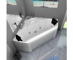 Acquavapore - Whirlpool Pool Badewanne Eckwanne Wanne W02-SC 135x135cm mit Farblicht, aktive