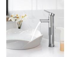 Einhebel-Waschtischmischer, Wasserhahn Bad Hoch, Mischbatterie für Badarmatur Waschtischarmatur