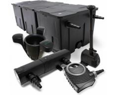 Set: Bio Teichfilter 90000l 24W UVC Teichklärer 80W Pumpe Springbrunnenpumpe Skimmer