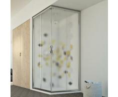 Duschkabine eckig Strukturglas h 198 mod. Evolution 70x70 cm