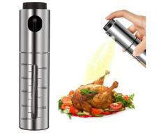 Lspray Ölsprüher, 100ml Edelstahl für Heißluftfritteuse, Küchenutensilien, Ölflasche für Salat,