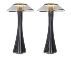 ZMH - led Nachttischlampe Touch Dimmbar mit Akku - 2x Tischlampe Innen und Au?en Tischleuchte