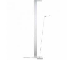 BRILLIANT 90 DEGREE LED Leseleuchte 180 cm Metall / Kunststoff Alu 2-Flammig