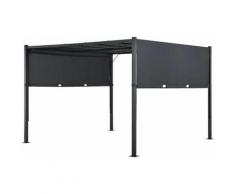 Juskys - Pavillon CAVO PRO – Outdoor Pergola wasserabweisend mit LED Beleuchtung, variables Dach –