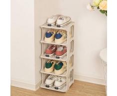 Schuhregal Schmaler Schuhturm Platzsparendes Schuhregal 4 Fächer Lagerregal Schuhaufbewahrung