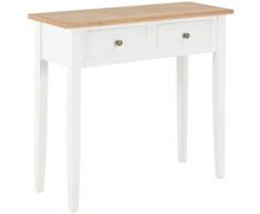 Frisiertisch Konsolentisch 79x30x74cm Weiß vidaXL - Weiß