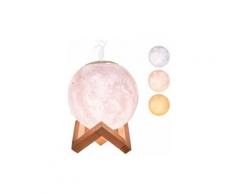 FVO - 880 ml Schlafzimmer-Luftbefeuchter, 3D-Mond-Luftbefeuchter mit Nachtlichtfunktion, leiser
