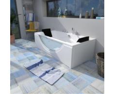 Whirlpool Pool Badewanne Eckwanne Wanne A1821H-B-ALL 180x90cm Reinigungsfunktion -16042- ohne
