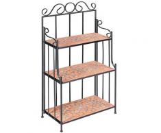 Blumenständer Mosaik Regal Wandregal Bistro Garten Standregal Pflanzentreppe Modell 1