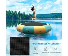 Costway - 305cmcm Aufblasbares Wassertrampolin mit 500W Aufblasgeraet, Trampolin für Garten- und