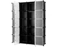 Sifree - Kleiderschränke,Kleiderschrank,Steckregal,DIY Schrank,20 Würfel,Garderobe modern,