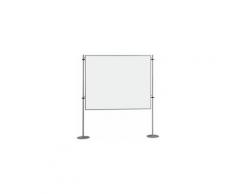 QUIPO Magnettafel - weiß, mit Metallstativ - BxT 1500 x 1200 mm Besprechungswand