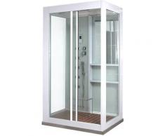 Dampfdusche White Luxory XL | Duschkabine, Duschtempel, Regendusche, Komplettdusche - Home Deluxe