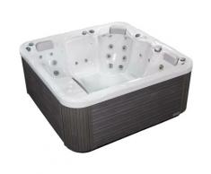 Myline Whirlpool Pluto 5 Personen 200 x 200 x 85cm HotTub 42 Düsen Outdoor - Wellis