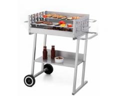 Tepro Holzkohlegrill Grillwagen Kohlegrill BBQ Design Grill Pasadena mit Rollen