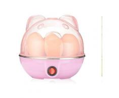 Haushalts-Eierdampfer, Eiertopf, Edelstahl, automatische Abschaltung, Mini-Eierkocher (Rosa)
