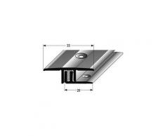 Übergangsprofil / Übergangsschiene Laminat, "Calgary" , Höhe 7 x15 mm, 33 mm breit, 2-teilig,